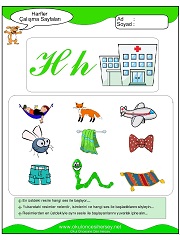 H Sesi Çalışma Sayfaları